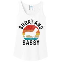 Dachshund Short & Sassy Wiener Dog Doxie Mom Funny Cute Gift Ladies Essential Tank