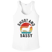 Dachshund Short & Sassy Wiener Dog Doxie Mom Funny Cute Gift Ladies PosiCharge Competitor Racerback Tank