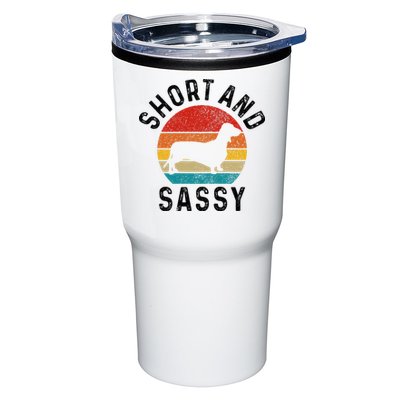 Dachshund Short & Sassy Wiener Dog Doxie Mom Funny Cute Gift Tumbler