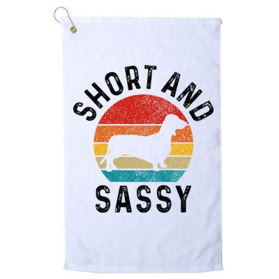 Dachshund Short & Sassy Wiener Dog Doxie Mom Funny Cute Gift Golf Towel