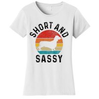 Dachshund Short & Sassy Wiener Dog Doxie Mom Funny Cute Gift Women's T-Shirt