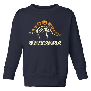 Dinosaur Skeleton Stegosaurus Halloween Boy Toddler Sweatshirt