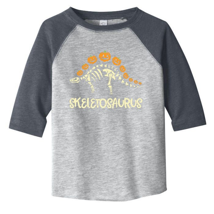 Dinosaur Skeleton Stegosaurus Halloween Boy Toddler Fine Jersey T-Shirt