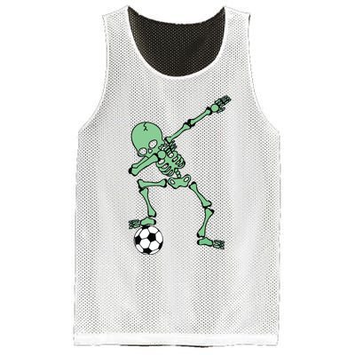 Dabbing Skeleton Soccer Halloween Dab Mesh Reversible Basketball Jersey Tank