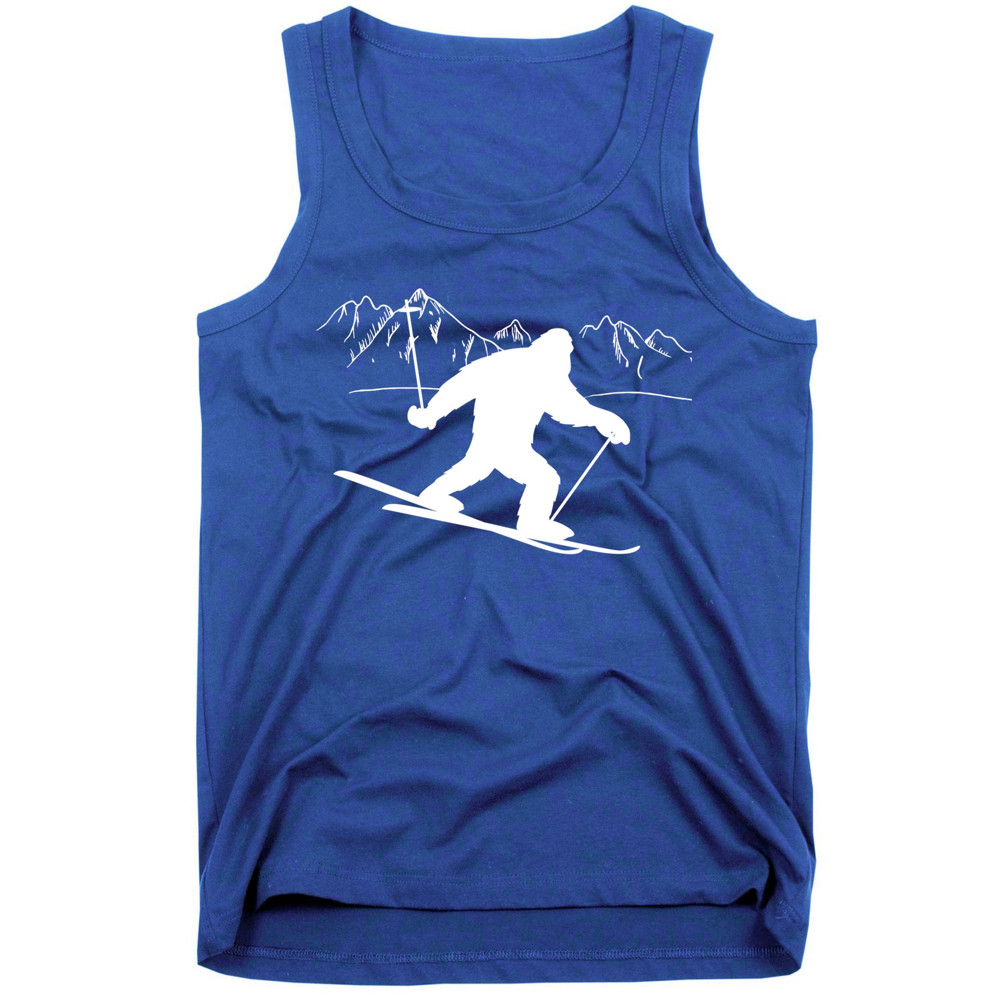 Downhill Snow Skiing Bigfoot Ski Winter Sports Alpine Gift Tank Top
