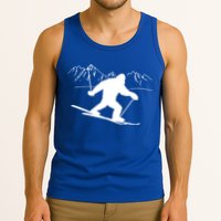 Downhill Snow Skiing Bigfoot Ski Winter Sports Alpine Gift Tank Top
