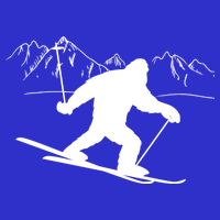 Downhill Snow Skiing Bigfoot Ski Winter Sports Alpine Gift Tank Top