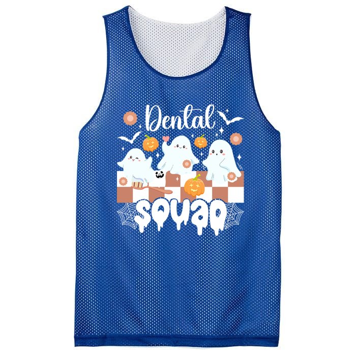 Dental Squad Spooky Dentist Team Halloween Dentistry Crew Great Gift Mesh Reversible Basketball Jersey Tank