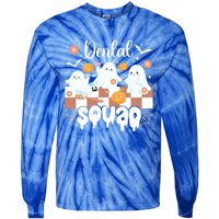 Dental Squad Spooky Dentist Team Halloween Dentistry Crew Great Gift Tie-Dye Long Sleeve Shirt