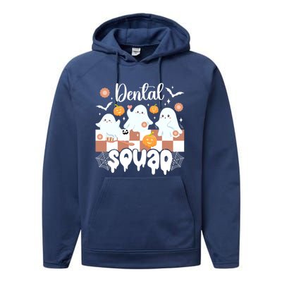 Dental Squad Spooky Dentist Team Halloween Dentistry Crew Great Gift Performance Fleece Hoodie