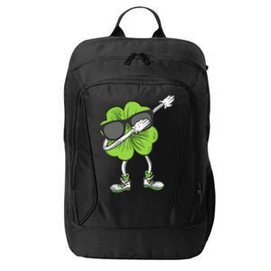 Dabbing Shamrock St Patrick's Day Shamrock Irish Boy City Backpack