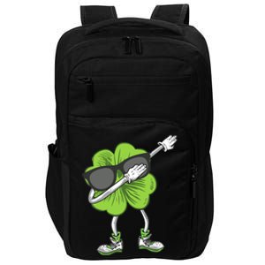 Dabbing Shamrock St Patrick's Day Shamrock Irish Boy Impact Tech Backpack