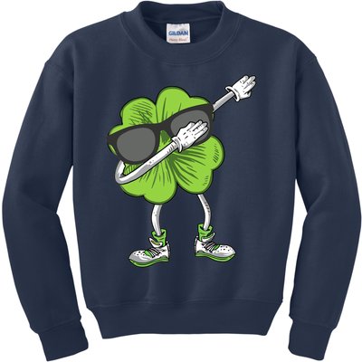 Dabbing Shamrock St Patrick's Day Shamrock Irish Boy Kids Sweatshirt