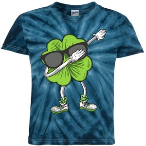 Dabbing Shamrock St Patrick's Day Shamrock Irish Boy Kids Tie-Dye T-Shirt