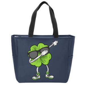 Dabbing Shamrock St Patrick's Day Shamrock Irish Boy Zip Tote Bag