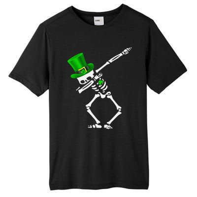 Dabbing Shamrock St Patricks Day Irish Lovers Tall Fusion ChromaSoft Performance T-Shirt