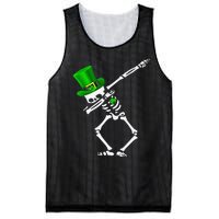 Dabbing Shamrock St Patricks Day Irish Lovers Mesh Reversible Basketball Jersey Tank