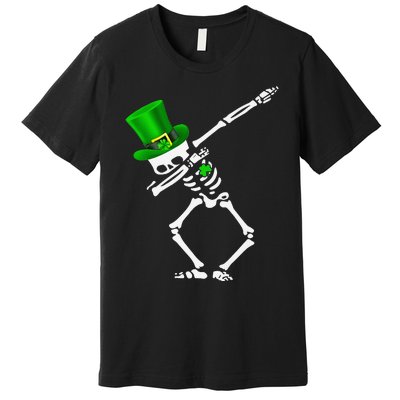 Dabbing Shamrock St Patricks Day Irish Lovers Premium T-Shirt