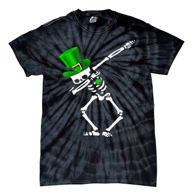 Dabbing Shamrock St Patricks Day Irish Lovers Tie-Dye T-Shirt