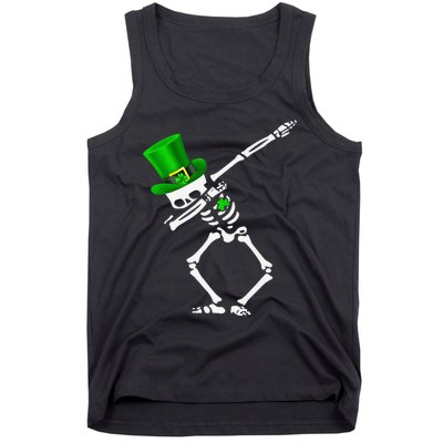 Dabbing Shamrock St Patricks Day Irish Lovers Tank Top