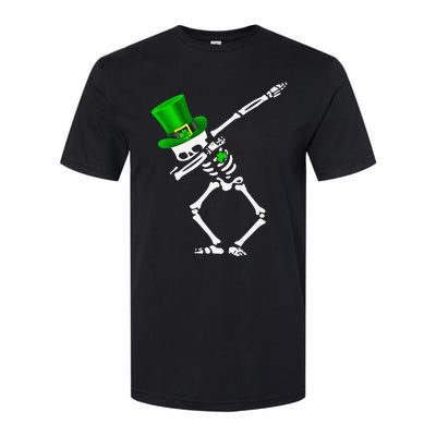 Dabbing Shamrock St Patricks Day Irish Lovers Softstyle CVC T-Shirt