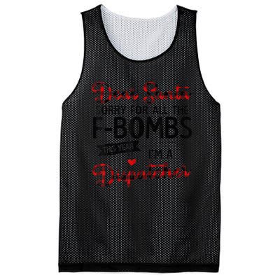 Dear Santa Sorry For All The F-bombs I'm A Dispatcher Plaid Mesh Reversible Basketball Jersey Tank