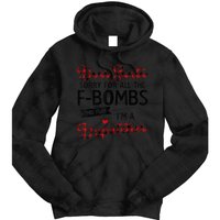 Dear Santa Sorry For All The F-bombs I'm A Dispatcher Plaid Tie Dye Hoodie