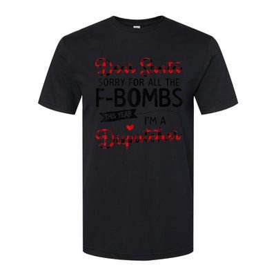 Dear Santa Sorry For All The F-bombs I'm A Dispatcher Plaid Softstyle CVC T-Shirt