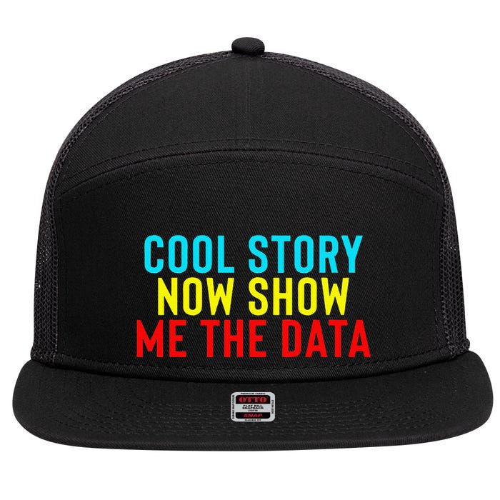 Data Science Statistics Analyst Finance Researchers Engineer 7 Panel Mesh Trucker Snapback Hat