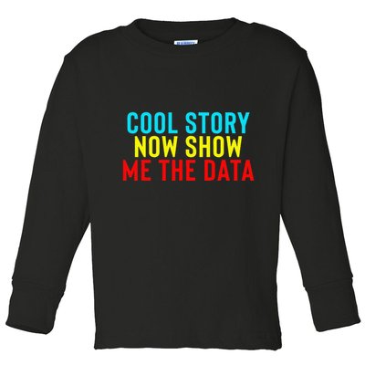 Data Science Statistics Analyst Finance Researchers Engineer Toddler Long Sleeve Shirt