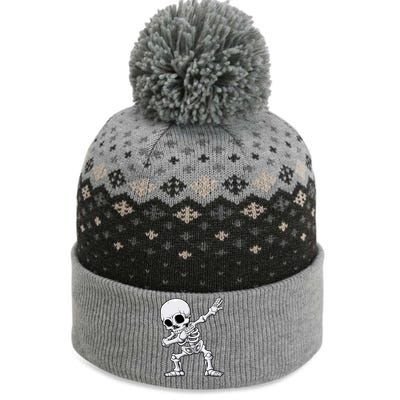 Dabbing Skeleton Skull Rib Cage Dab Dance The Baniff Cuffed Pom Beanie