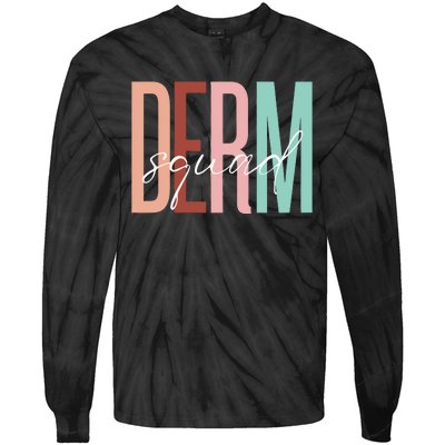 Dermatology Squad Sweatshirt For Dermatologists Dermatology Skincare Tie-Dye Long Sleeve Shirt