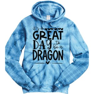 Dragons School Sports Fan Team Spirit Great Day Tie Dye Hoodie