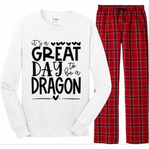 Dragons School Sports Fan Team Spirit Great Day Long Sleeve Pajama Set