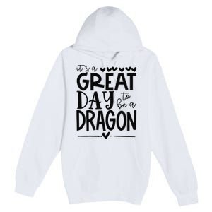 Dragons School Sports Fan Team Spirit Great Day Premium Pullover Hoodie