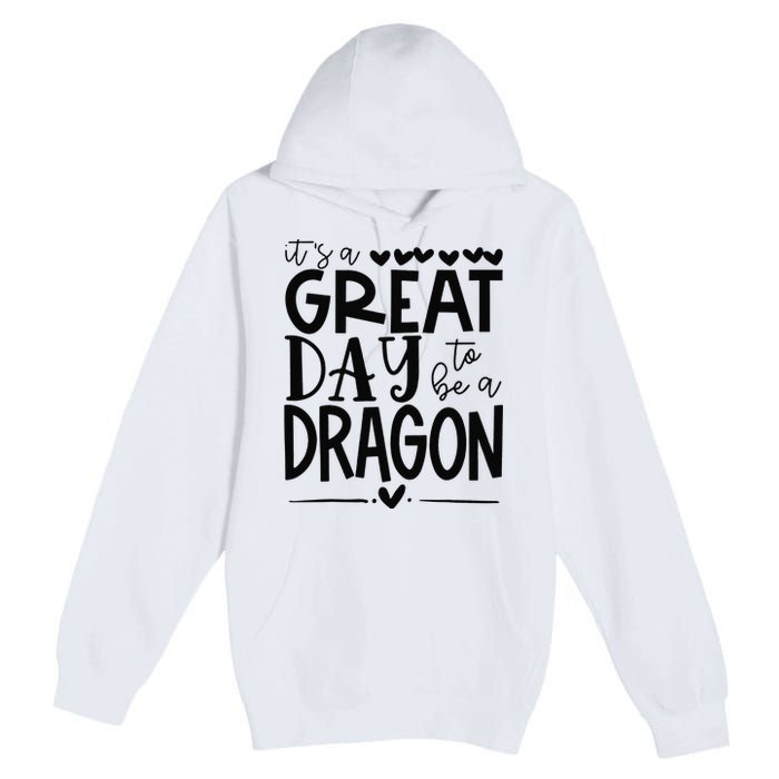 Dragons School Sports Fan Team Spirit Great Day Premium Pullover Hoodie