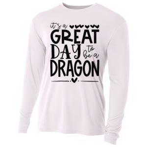 Dragons School Sports Fan Team Spirit Great Day Cooling Performance Long Sleeve Crew