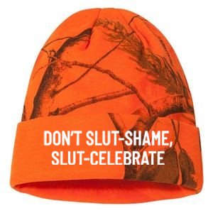 Don't Slut Shame, Slut Celebrate Funny Humor Kati Licensed 12" Camo Beanie