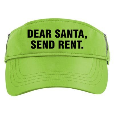 Dear Santa Send Rent Funny Gift Adult Drive Performance Visor