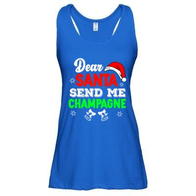 Dear Santa Send Champagne Ing Cute Christmas Xmas Funny Gift Ladies Essential Flowy Tank