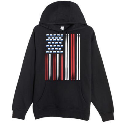 Drum Sticks Shirts Drummer Gift Drumming Percussion Premium Pullover Hoodie
