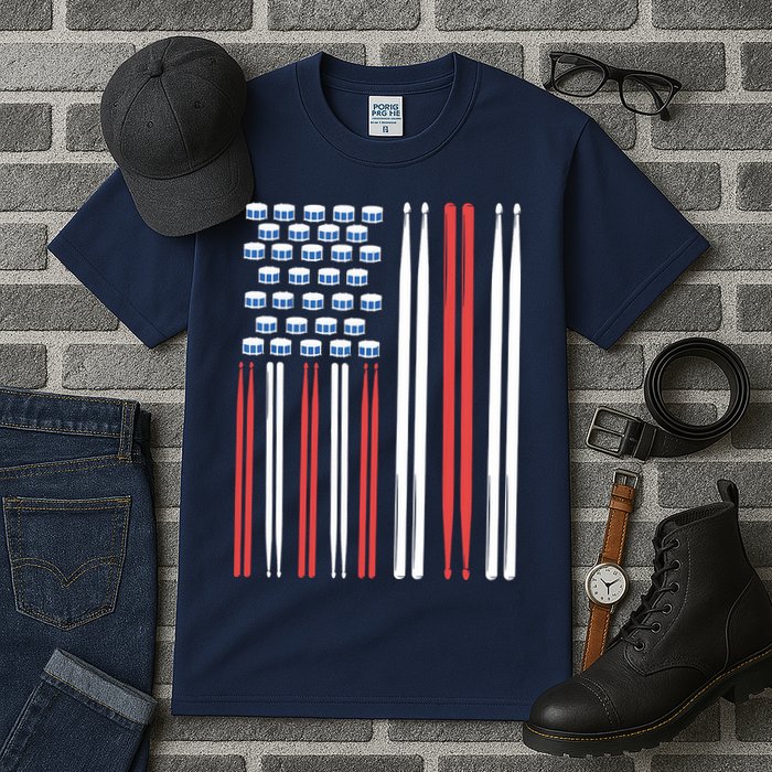 Drum Sticks Shirts Drummer Gift Drumming Percussion Tall T-Shirt