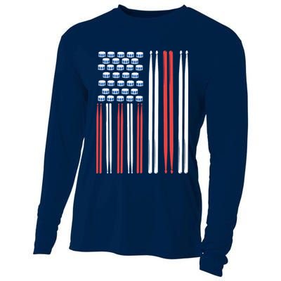 Drum Sticks Shirts Drummer Gift Drumming Percussion Cooling Performance Long Sleeve Crew