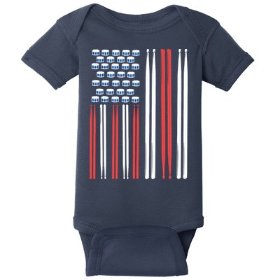 Drum Sticks Shirts Drummer Gift Drumming Percussion Baby Bodysuit