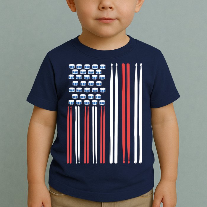 Drum Sticks Shirts Drummer Gift Drumming Percussion Toddler T-Shirt