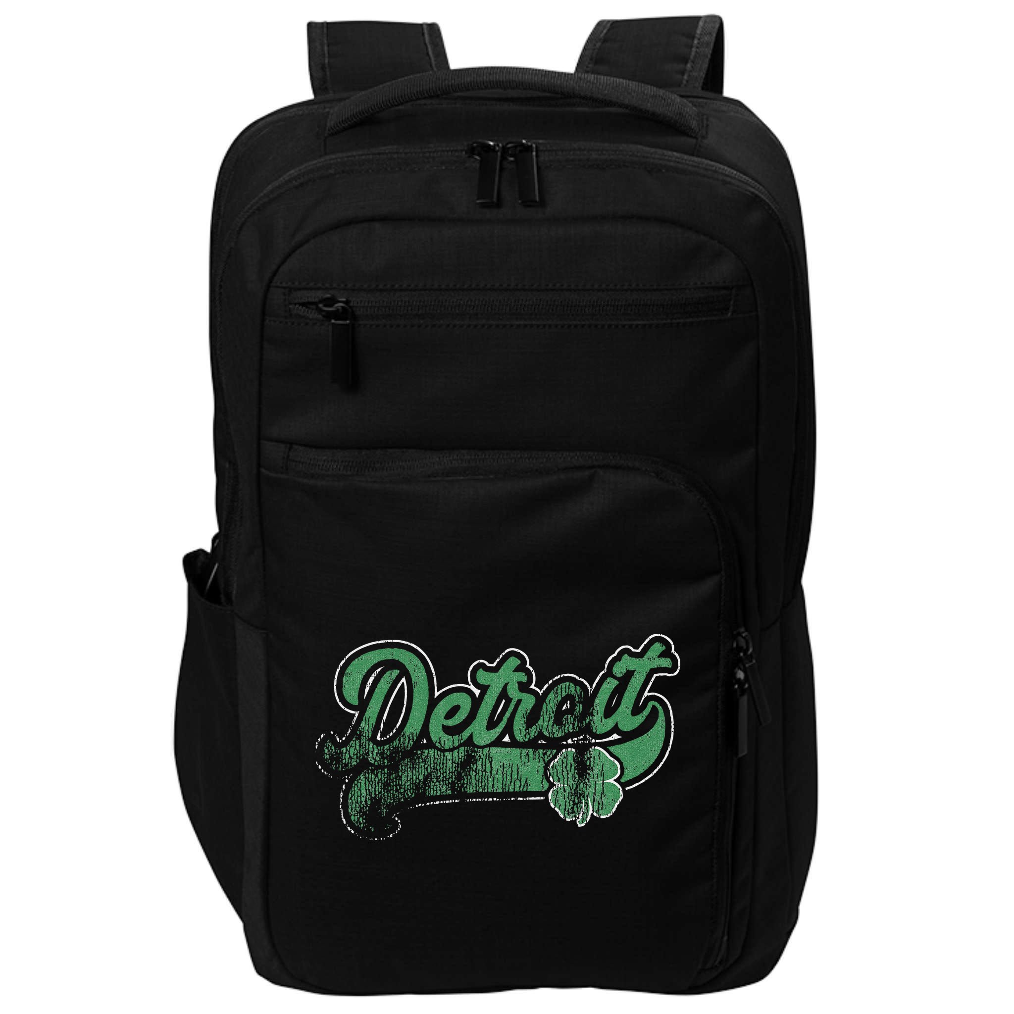 Detroit Shamrock St. Patrick's Day Saint Paddy's Irish Gift Impact Tech Backpack