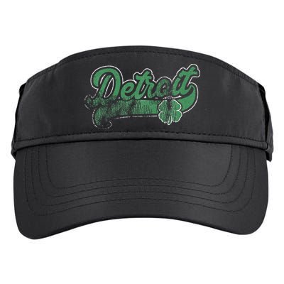 Detroit Shamrock St. Patrick's Day Saint Paddy's Irish Gift Adult Drive Performance Visor