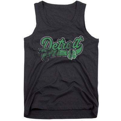 Detroit Shamrock St. Patrick's Day Saint Paddy's Irish Gift Tank Top