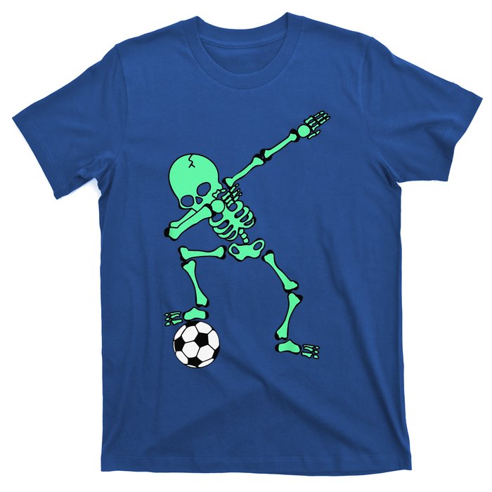 Dabbing Skeleton Soccer Halloween Dab T-Shirt