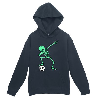 Dabbing Skeleton Soccer Halloween Dab Urban Pullover Hoodie